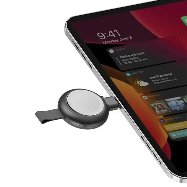 Ładowarka Energea WatchPod 3 indukcyjna do Watch 5W USB-C Fast Charging Szary