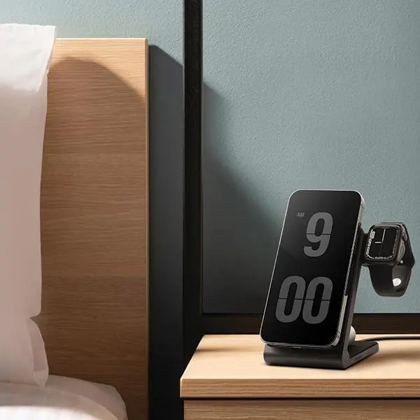 Ładowarka indukcyjna Energea MagTrio składana 3w1 15W Fast Charging MagSafe Szary