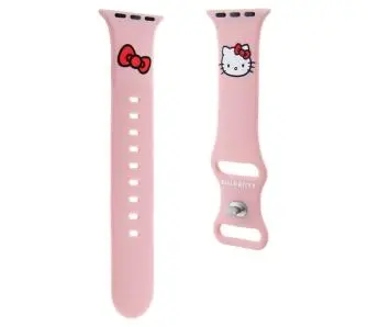 Pasek Hello Kitty do Watch 38/40/41mm strap Silicone Kitty Head Różowy