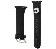 Karl Lagerfeld do Watch 42/44/45/49mm strap 3D Rubber Choupette Head Czarny