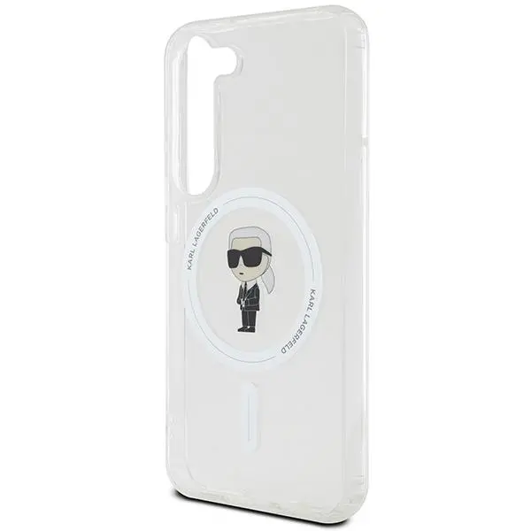 Etui Karl Lagerfeld IML Ikonik MagSafe do Samsung Galaxy S24 Przezroczysty