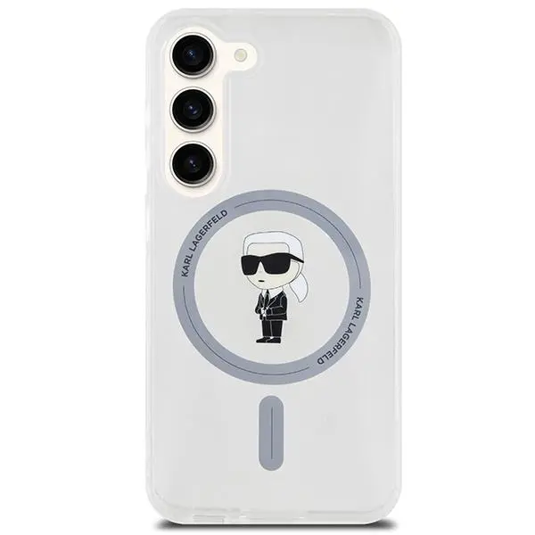 Etui Karl Lagerfeld IML Ikonik MagSafe do Samsung Galaxy S24 Przezroczysty