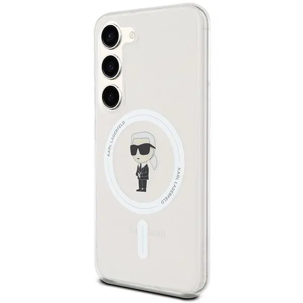 Etui Karl Lagerfeld IML Ikonik MagSafe do Samsung Galaxy S24 Przezroczysty