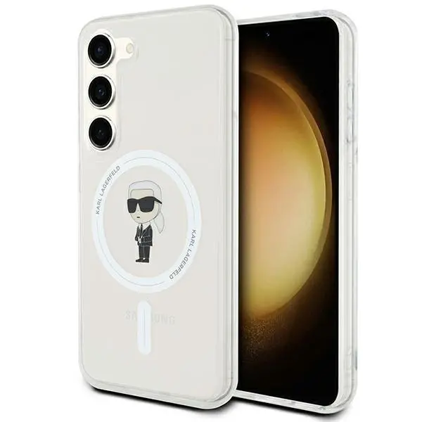 Etui Karl Lagerfeld IML Ikonik MagSafe do Samsung Galaxy S24 Przezroczysty