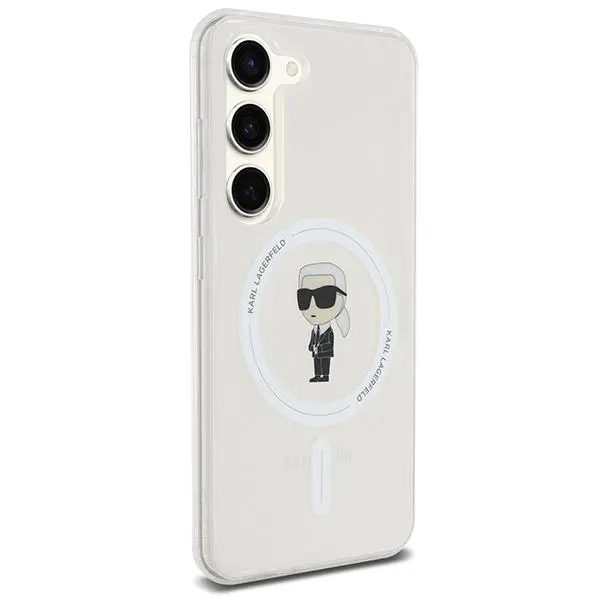 Etui Karl Lagerfeld IML Ikonik MagSafe do Samsung Galaxy S24 Przezroczysty