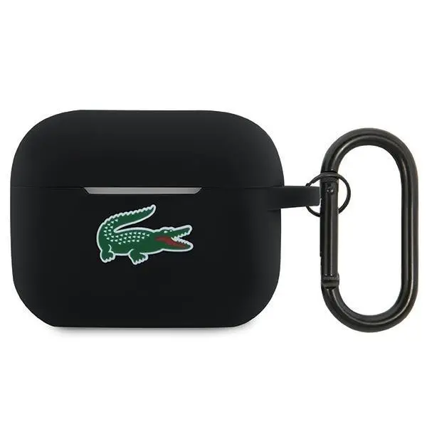 Etui na słuchawki Lacoste LCAP2SLOK Cover Silicone Croc Logo do AirPods Pro 2 (2022/2023) Czarny
