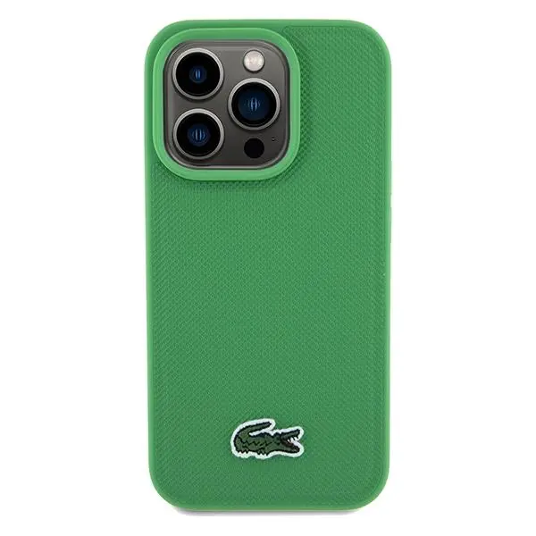 Etui Lacoste LCHMP15XPVCN Hardcase Iconic Petit Pique MagSafe do iPhone 15 Pro Max Zielony