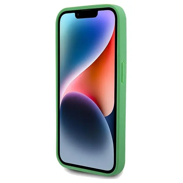 Etui Lacoste LCHMP15XPVCN Hardcase Iconic Petit Pique MagSafe do iPhone 15 Pro Max Zielony