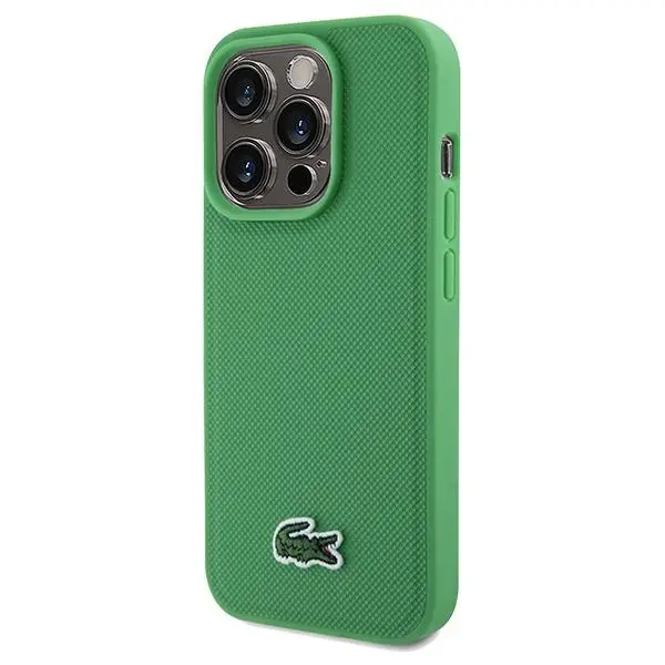 Etui Lacoste LCHMP15XPVCN Hardcase Iconic Petit Pique MagSafe do iPhone 15 Pro Max Zielony