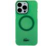 Etui Lacoste LCHMP15LULON Hardcase Transparent MagSafe do iPhone 15 Pro Zielony