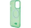 Etui Lacoste LCHMP15LULON Hardcase Transparent MagSafe do iPhone 15 Pro Zielony