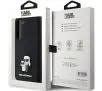 Etui Karl Lagerfeld Hardcase Silicone Karl&Choupette Metal Pin do Samsung Galaxy S24 Czarny