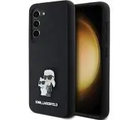 Karl Lagerfeld Hardcase Silicone Karl&Choupette Metal Pin do Samsung Galaxy S24 Czarny