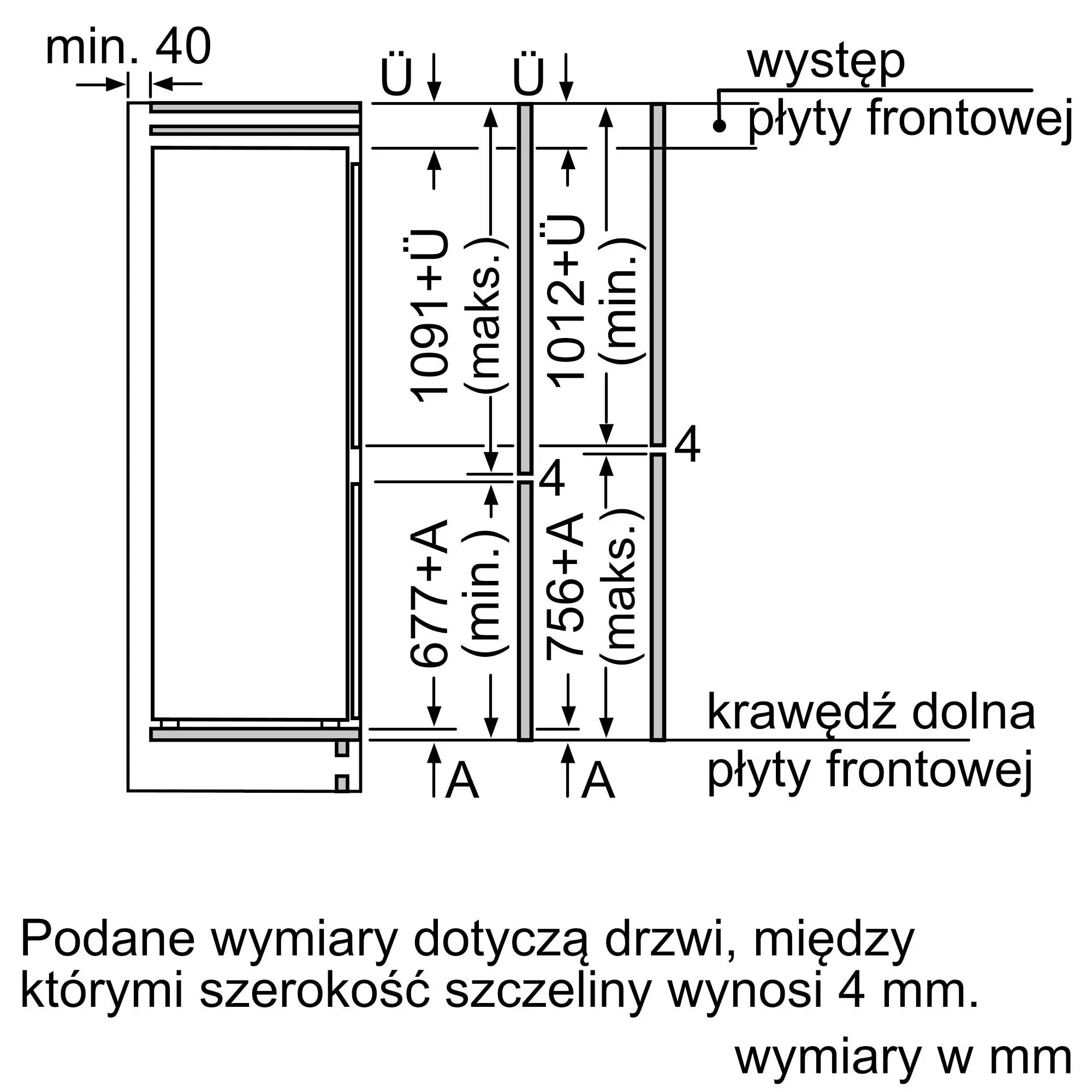 Lodówka Bosch Serie 2 KIV86NSE0 177,2cm