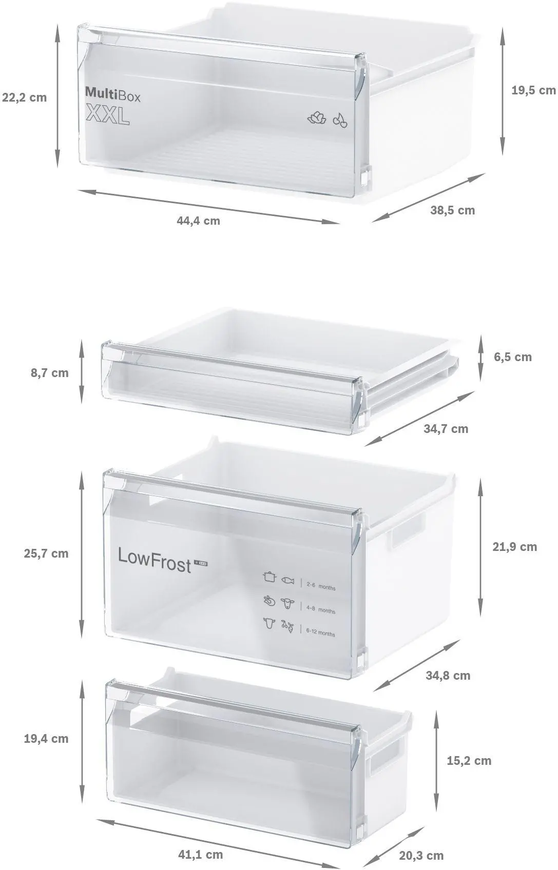 Lodówka Bosch Serie 2 KIV86NSE0 177,2cm