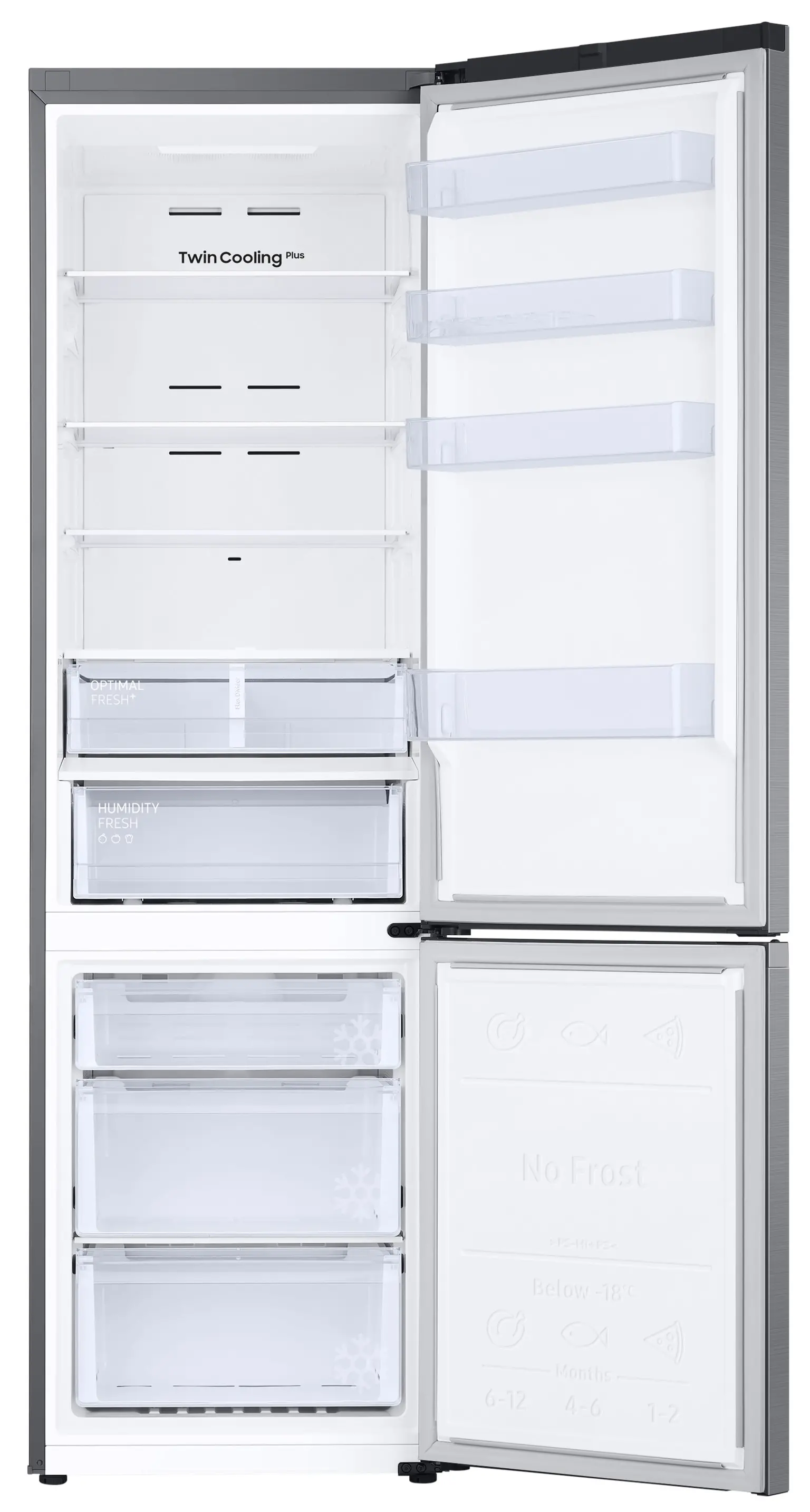 Lodówka Samsung RB38T607BS9 Pełny No Frost 203cm Komora świeżości Stalowy