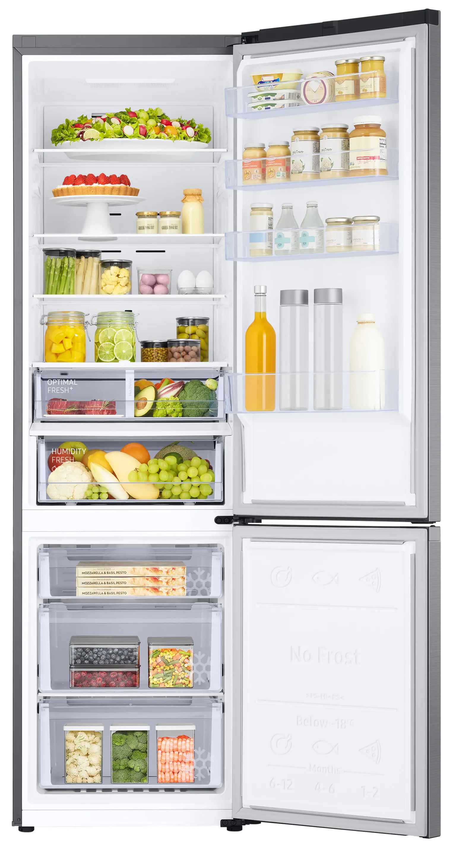 Lodówka Samsung RB38T607BS9 Pełny No Frost 203cm Komora świeżości Stalowy