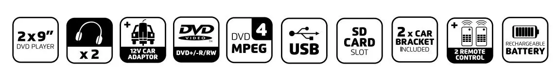 Przenośny odtwarzacz DVD Lenco DVP-939