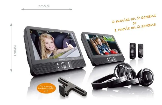 Przenośny odtwarzacz DVD Lenco DVP-939