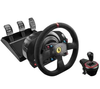 Kierownica Thrustmaster T300 Alcantara Edition z pedałami do PS5, PS4, PS3, PC Force Feedback + Skrzynia biegów TH8S