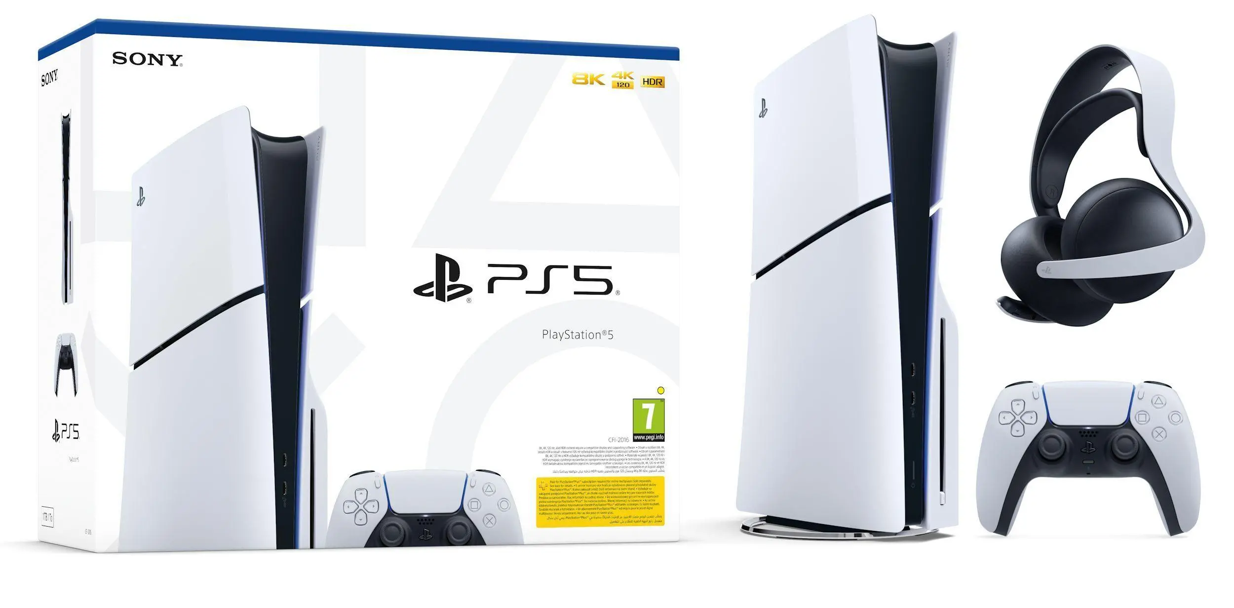 Konsola Sony PlayStation 5 Slim D Chassis (PS5) 1TB z napędem + Słuchawki PULSE Elite