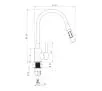 Bateria Deante Luno BOC_B740 Stal/Czarny