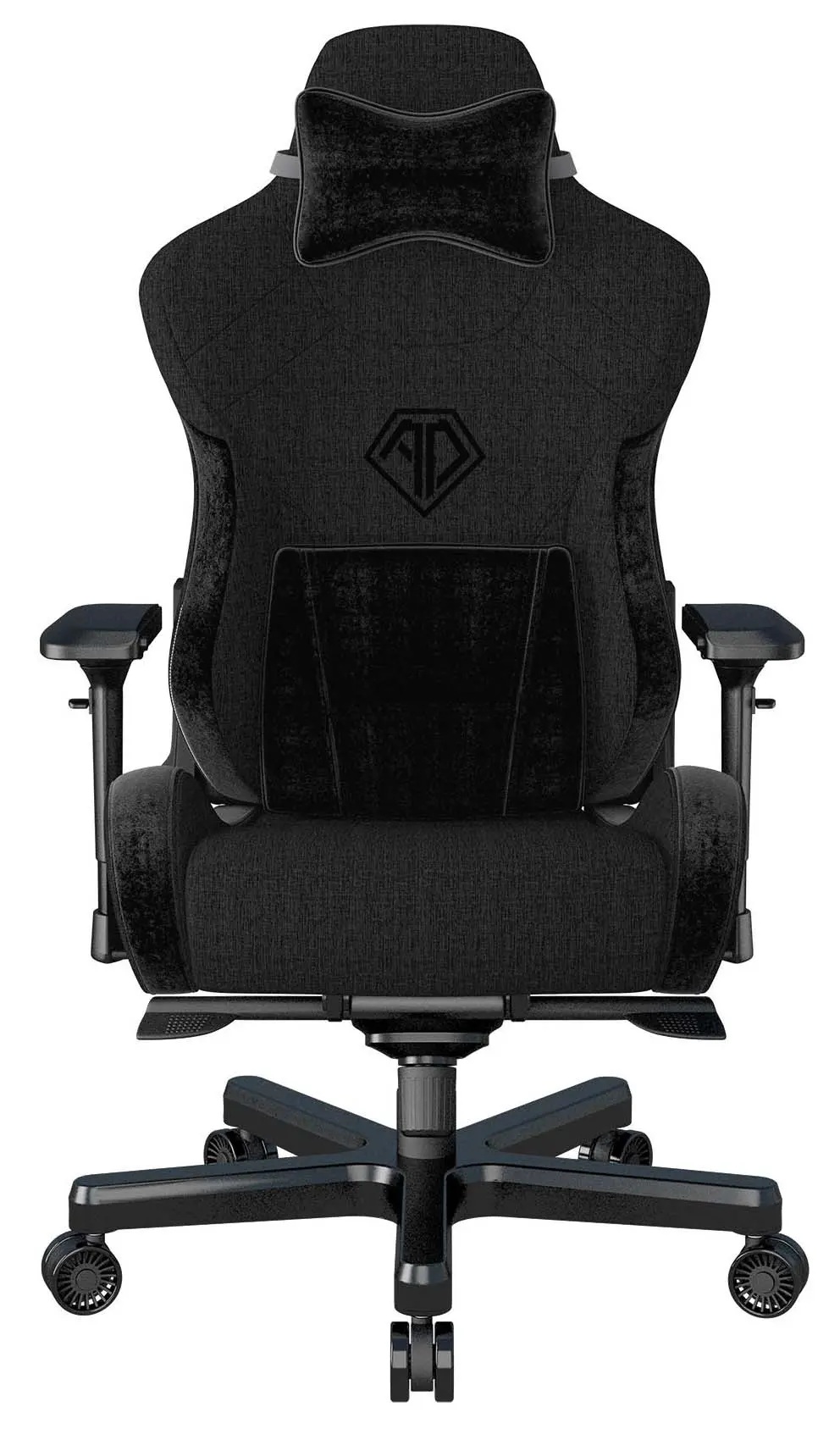 Fotel Anda Seat T-Pro 2 XL Gamingowy do 200kg Tkanina Czarny