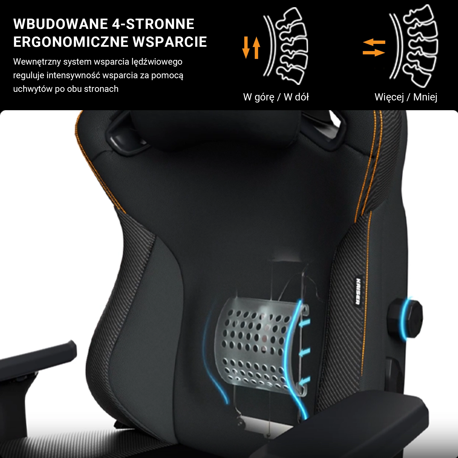 Fotel Anda Seat Kaiser 3 XL Gamingowy do 200kg Skóra ECO Różowy