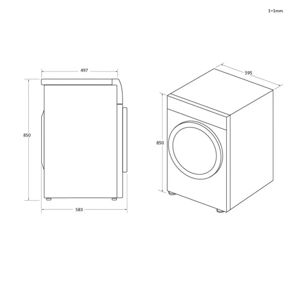 Pralka Haier I-Pro 5 HW90-B14959EU1-S Slim 9kg 1400obr/min Zdalne sterowanie