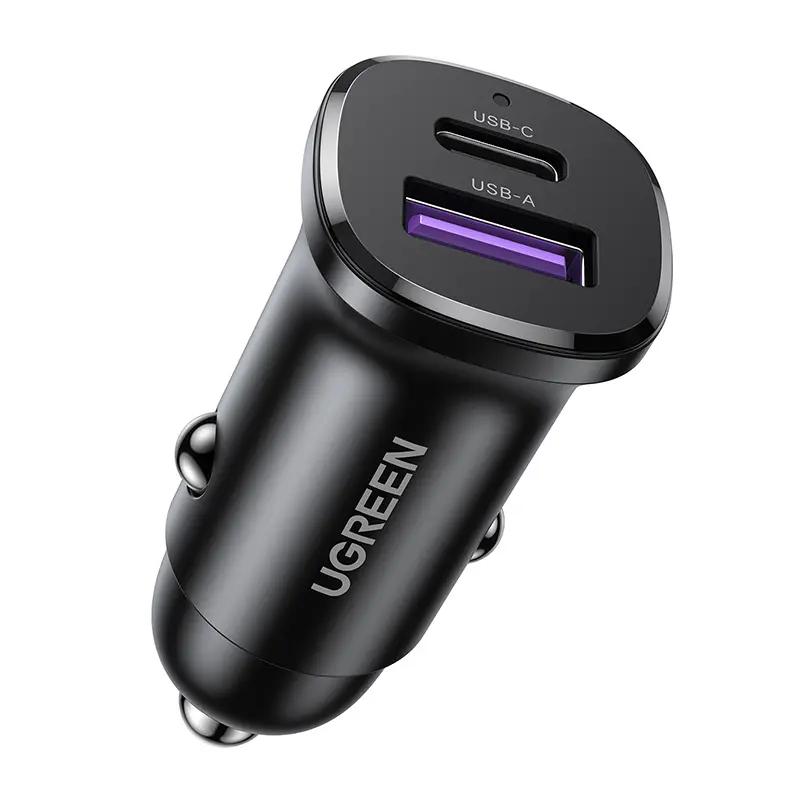 Ładowarka samochodowa UGREEN EC305 USB-C USB 30W Czarny