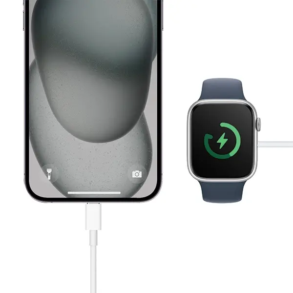 Kabel Energea GoCharge USB-C Apple Watch 2,5W Fast Charge 1m Biały