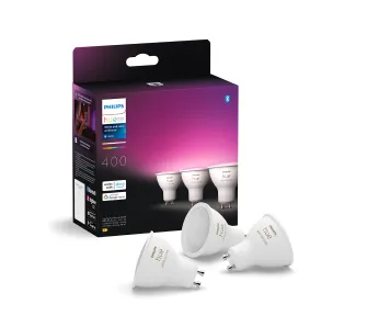 Żarówka LED Philips Hue White and Colour Ambiance GU10 400lm 4,2W RGB 3szt.