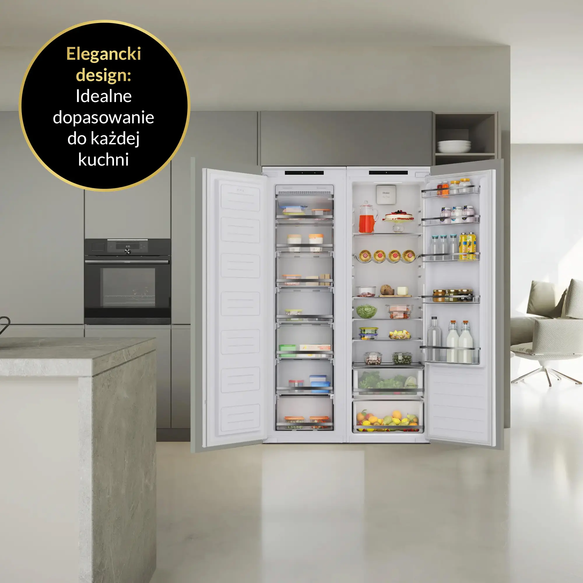Zamrażarka Haier HAUN518EW No Frost