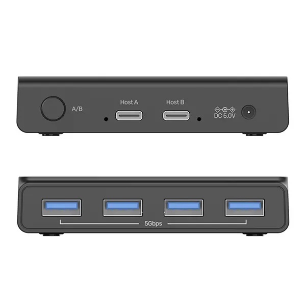 Przełacznik KVM Unitek H1310A 4x USB-A 5Gbps Aktywny