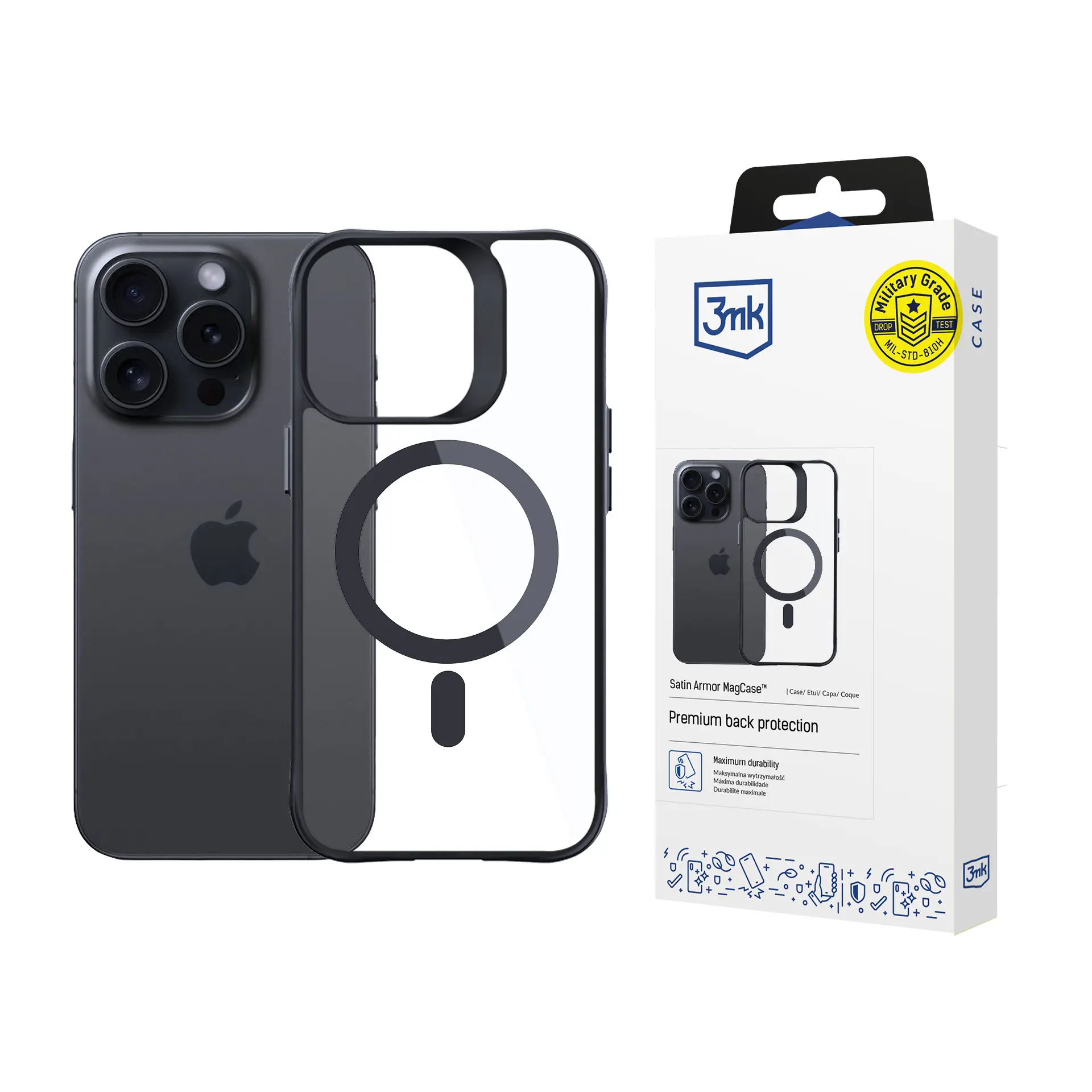 Etui 3mk Satin Armor MagCase do iPhone 15 Pro Max