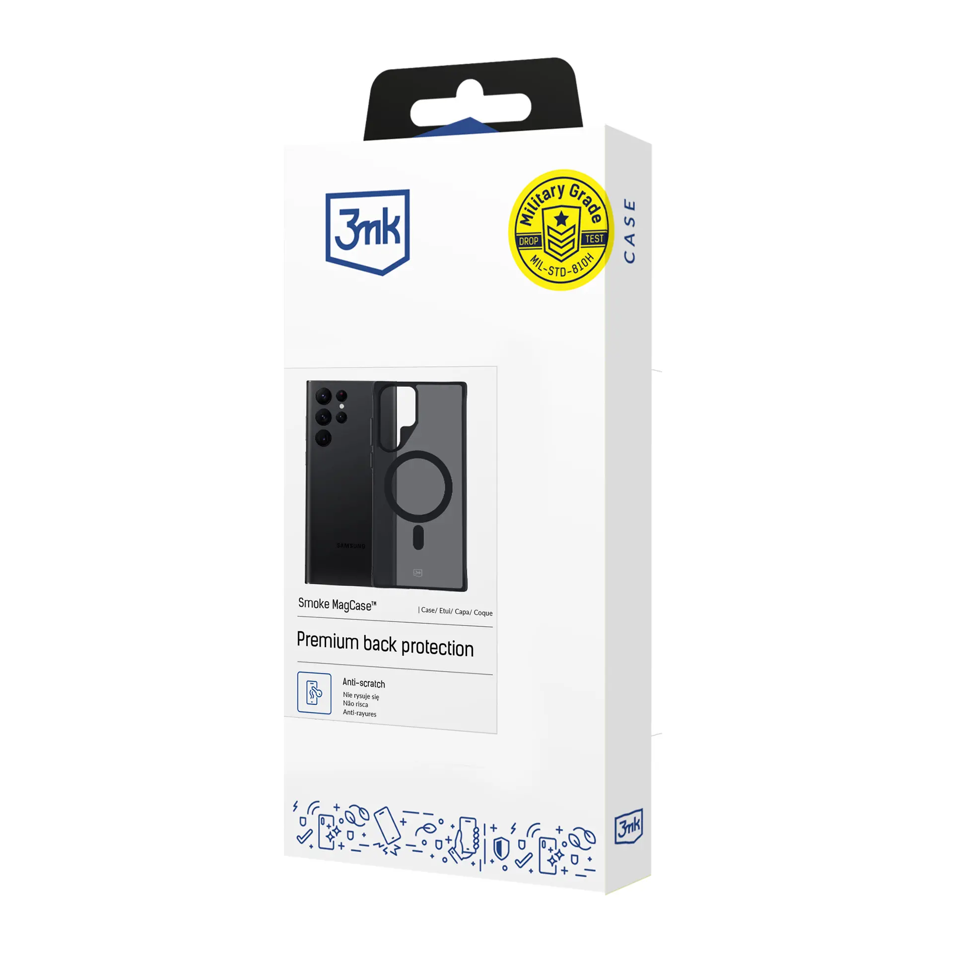 Etui 3mk Smoke MagCase do Samsung Galaxy S22 Ultra Czarny