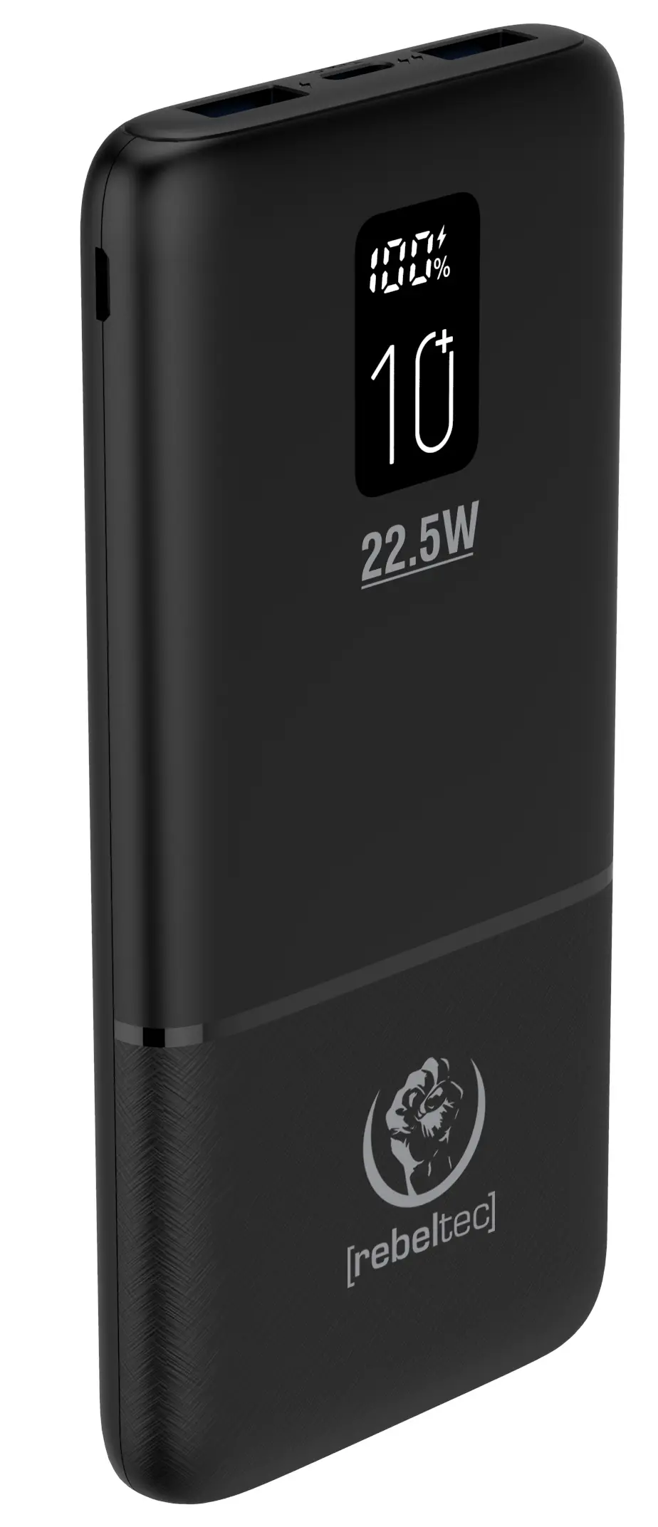 Powerbank Rebeltec P10 LCDPD 10000mAh 22,5W Czarny