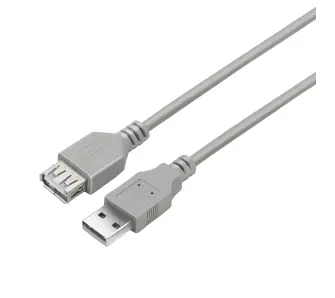 Kabel USB Reinston EKUA01P 1,8m Szary