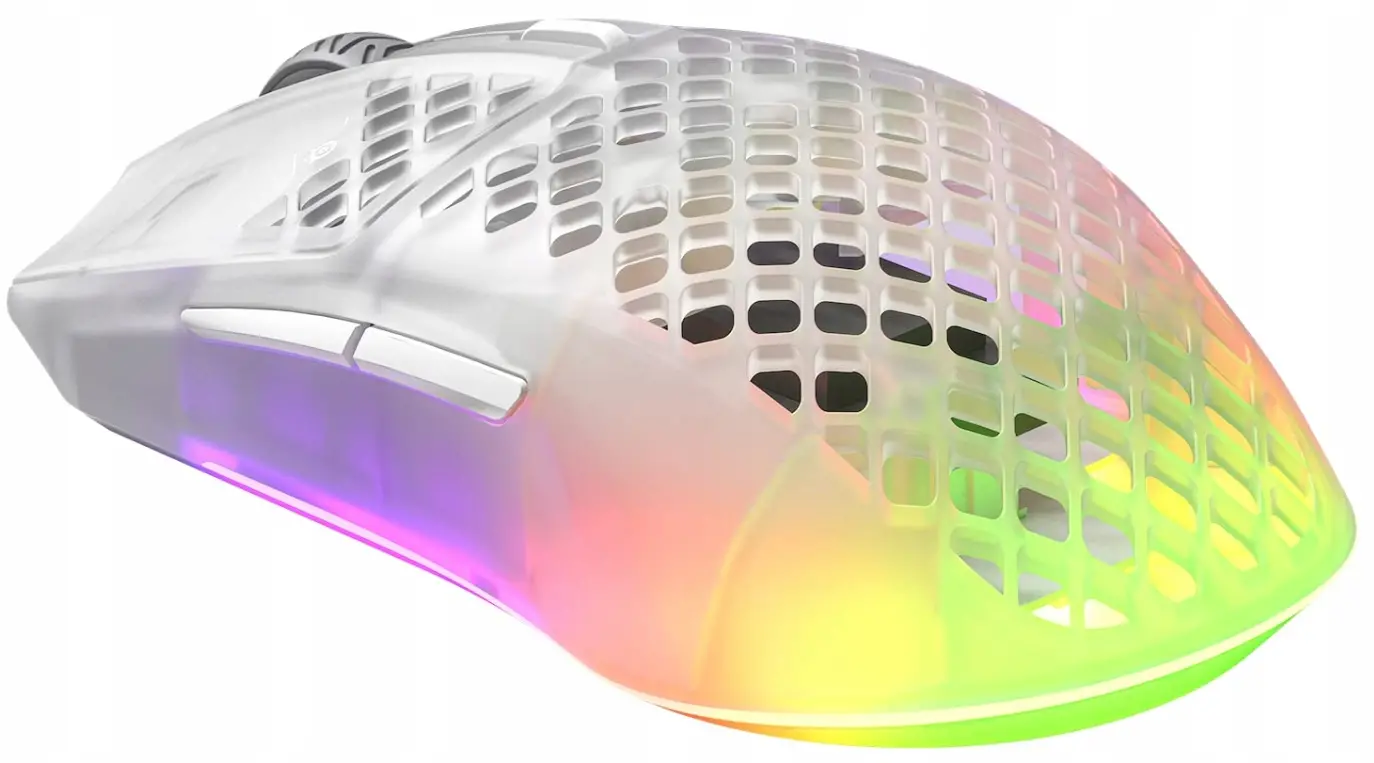 Myszka gamingowa SteelSeries Aerox 3 Wireless Ghost Biały