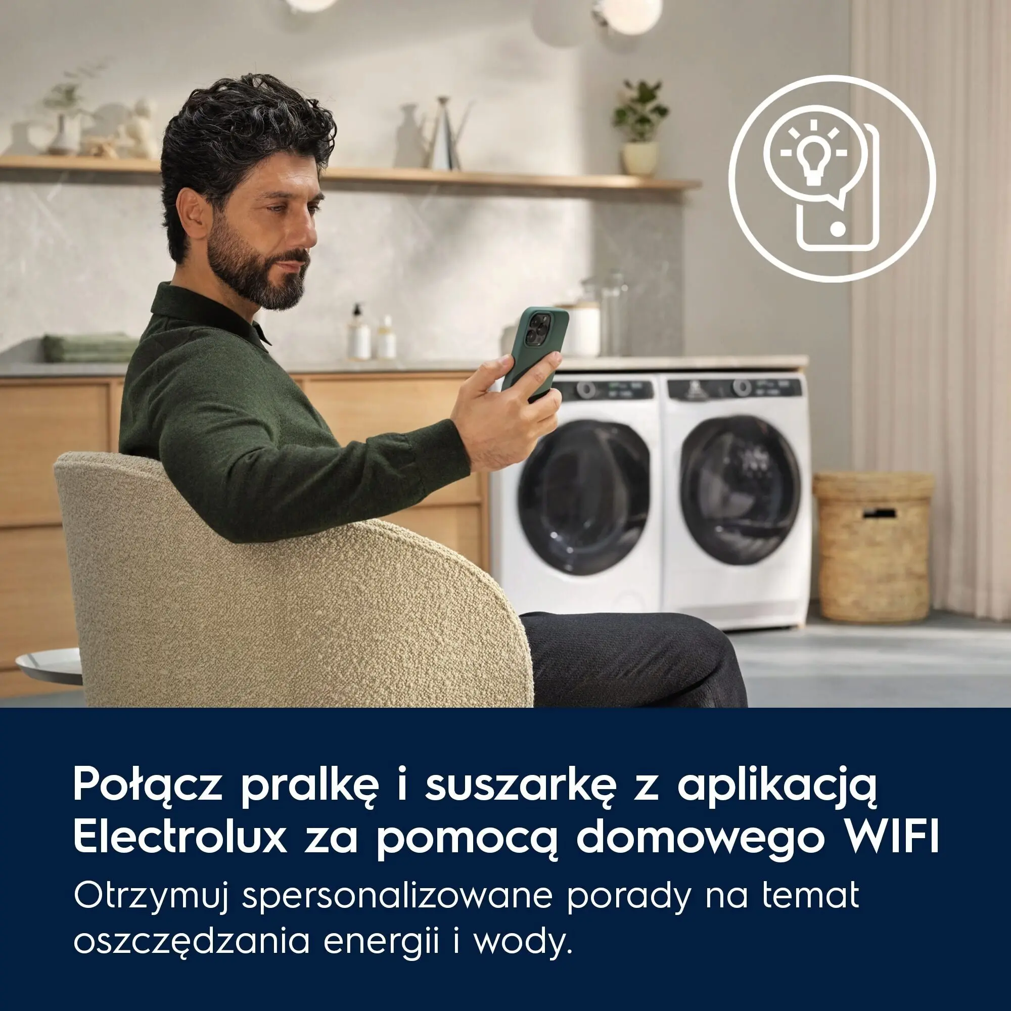 Suszarka Electrolux 800 UltraCare EW8D595MCP 63,8cm 9kg Zdalne sterowanie