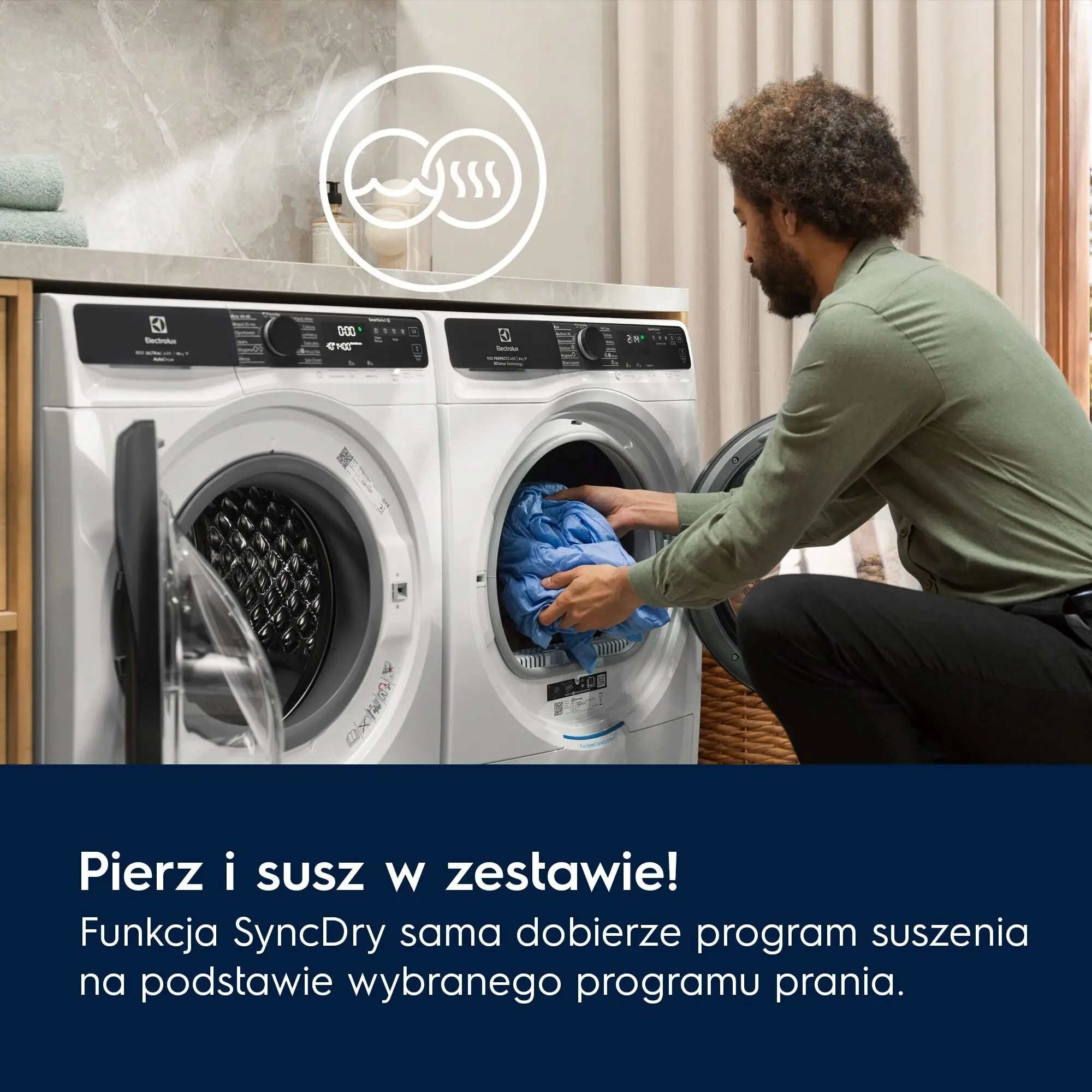Suszarka Electrolux 800 UltraCare EW8D595MCP 63,8cm 9kg Zdalne sterowanie