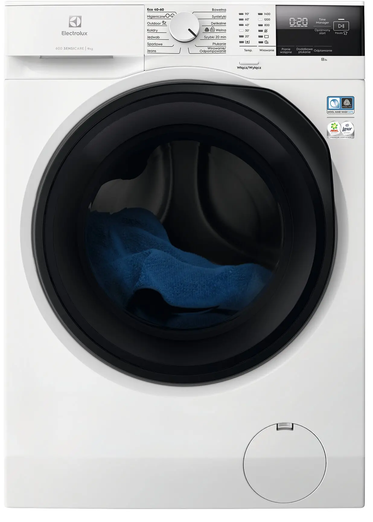 Pralka Electrolux 600 SensiCare EW6F2497P 9kg 1400obr/min