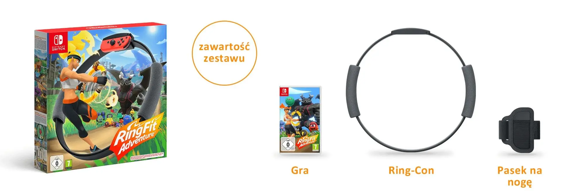Konsola Nintendo Switch OLED Czerwono-niebieski + Ring Fit Adventure