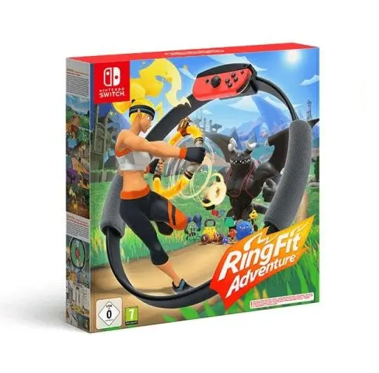 Konsola Nintendo Switch OLED Czerwono-niebieski + Ring Fit Adventure