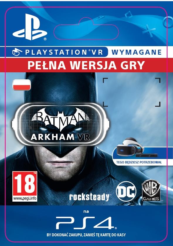 Batman Arkham VR [kod aktywacyjny] Gra na PS4 (Kompatybilna z PS5)