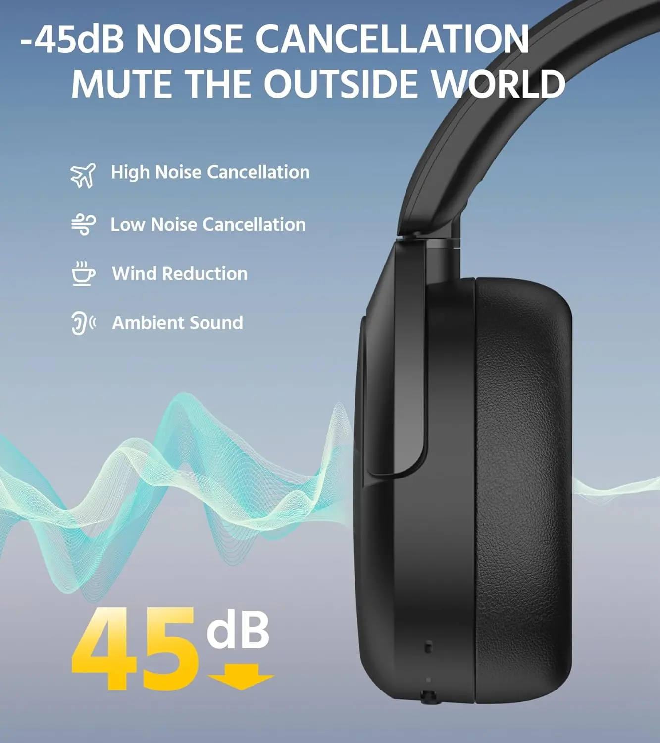 Słuchawki bezprzewodowe Edifier W830NB Nauszne Bluetooth 5.4 Czarny