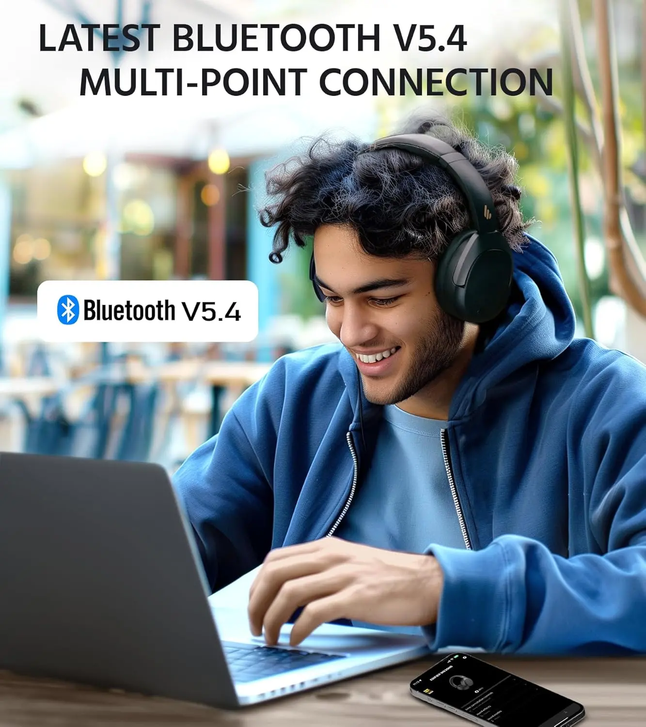 Słuchawki bezprzewodowe Edifier W830NB Nauszne Bluetooth 5.4 Czarny