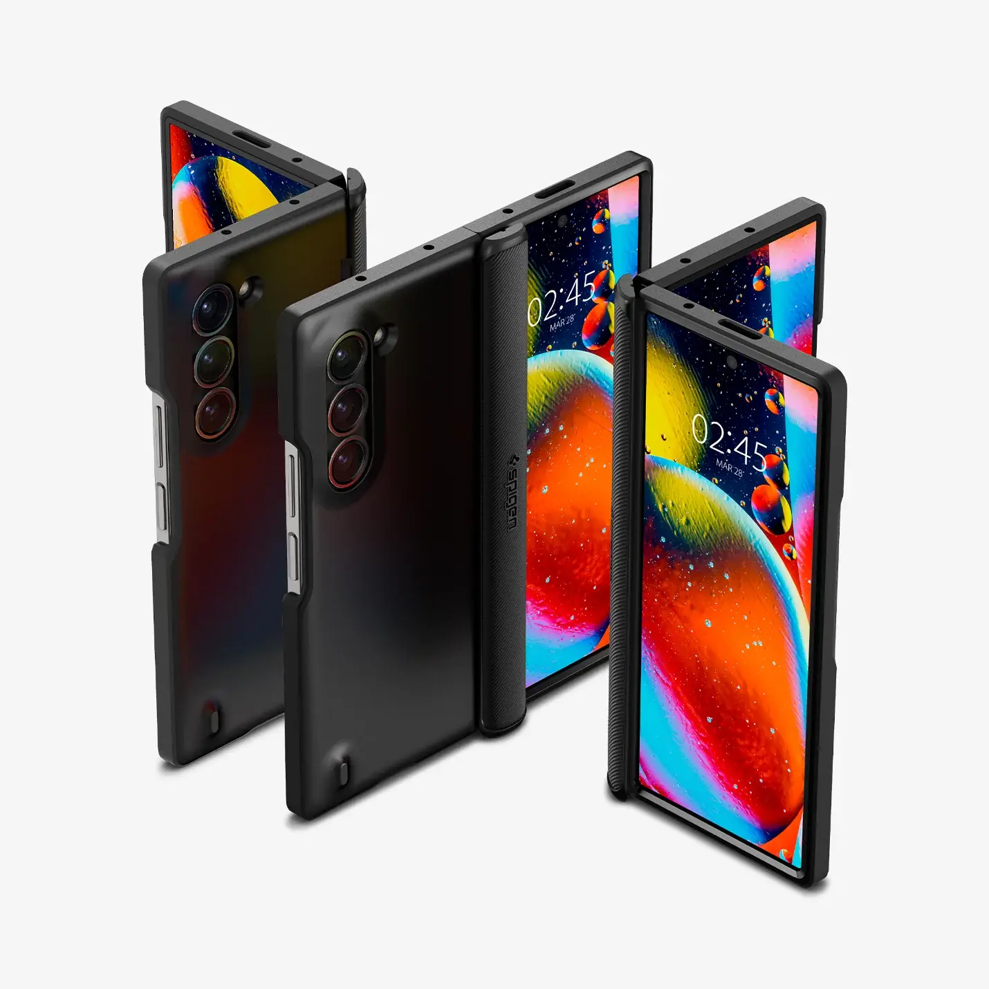 Etui Spigen Slim Armor Pro ACS07820 do Samsung Galaxy Z Fold 6 Czarny
