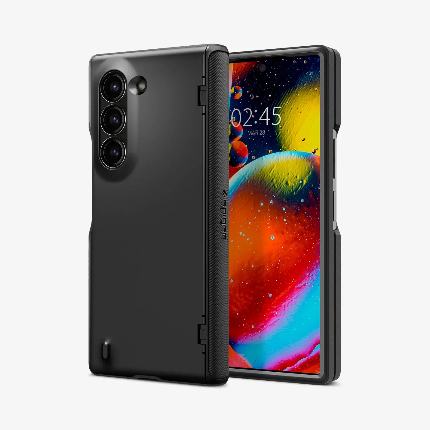Etui Spigen Slim Armor Pro ACS07820 do Samsung Galaxy Z Fold 6 Czarny