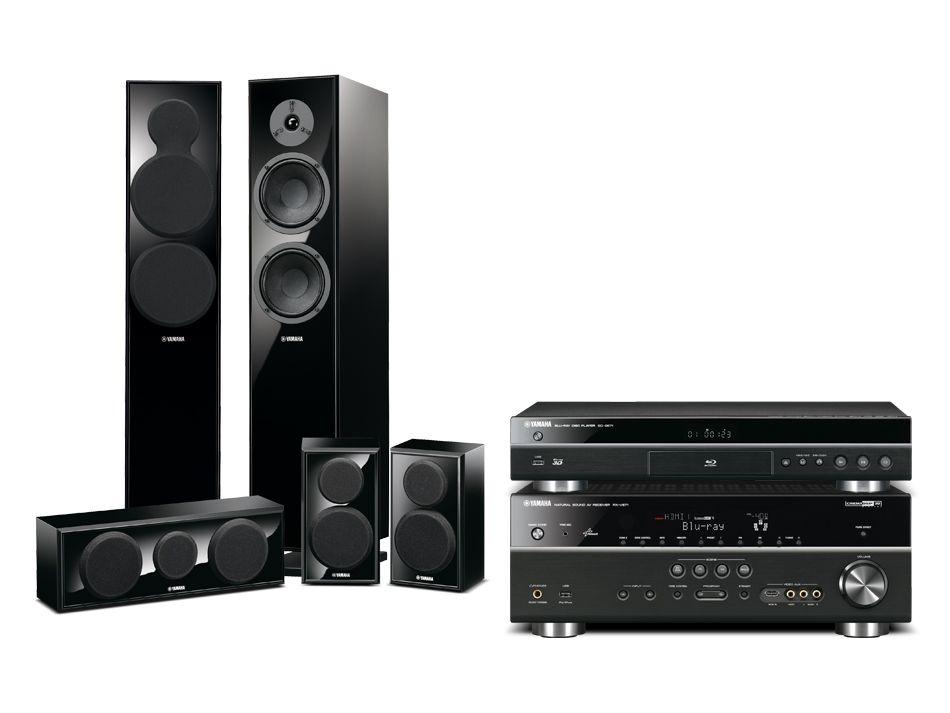 Zestaw kina Yamaha BD-S671B, RX-V671B, NS-F150/NS-P150 (piano black)